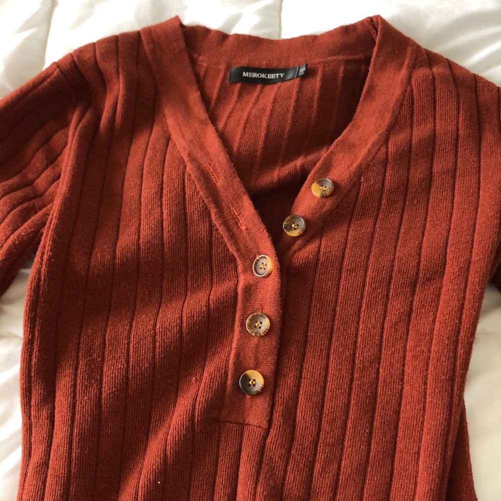 Button up sweater